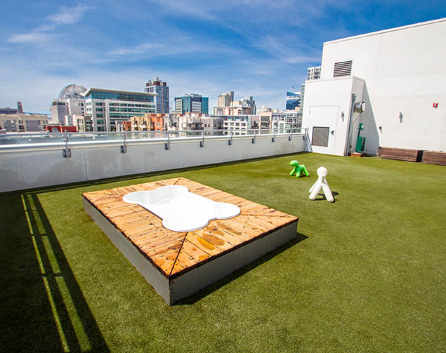 SYNLawn Des Moines artificial grass for Roof top applications