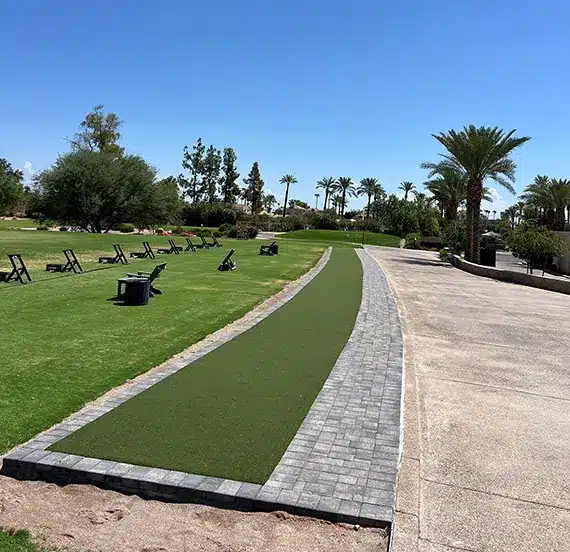 SYNLawn artificial grass tee line